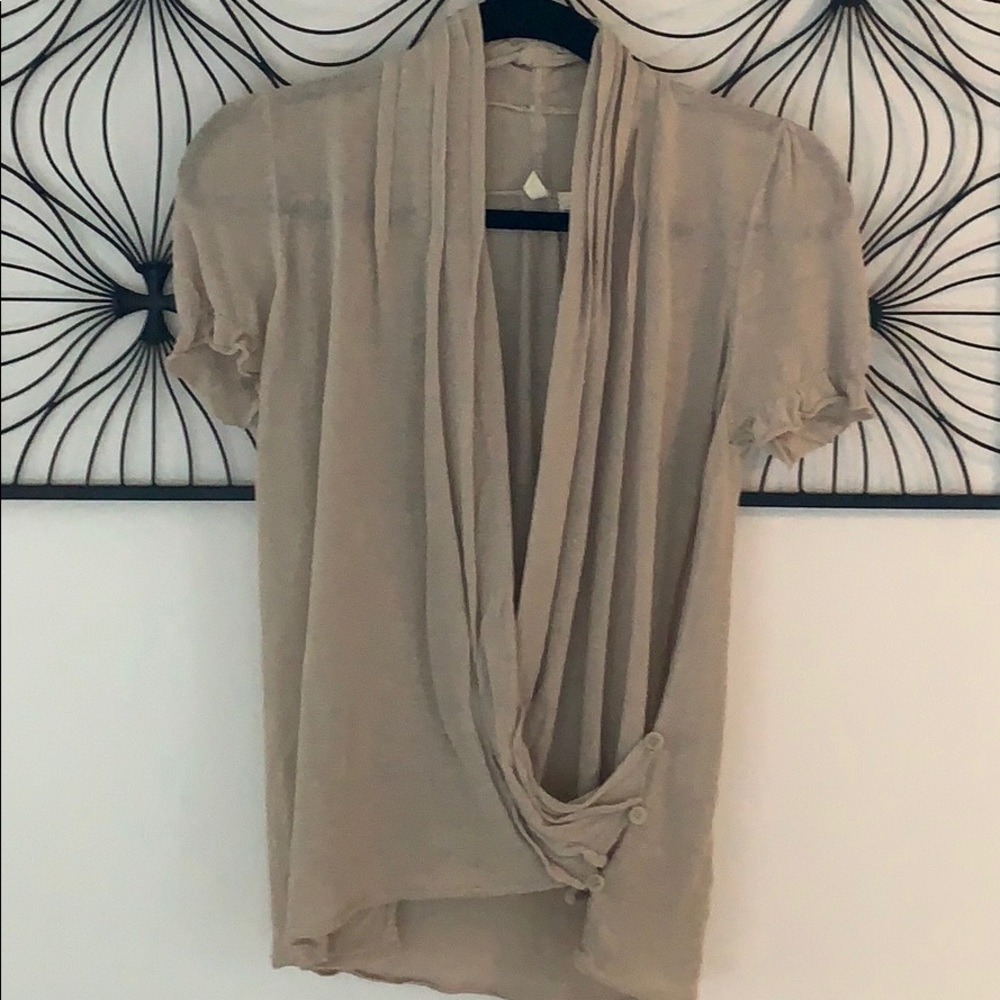 Linen short sleeve summer sweater